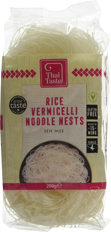 Thai Taste Rice Vermicelli Noodle Nests, 200 G