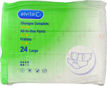 Incontinence All In One Extra Day Pant, Large