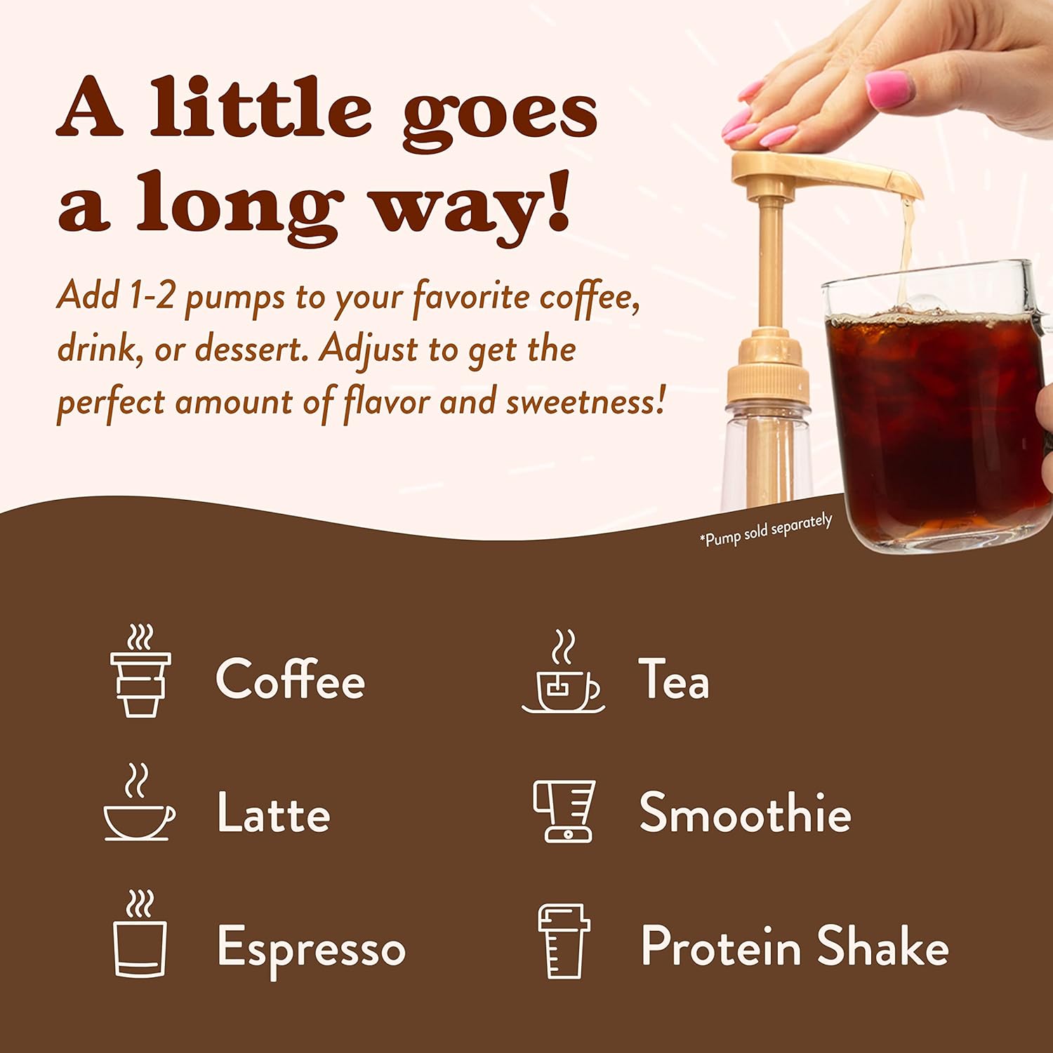 Jordan'S Skinny Syrups Sugar Free Coffee Syrup, Vanilla Caramel Creme Flavor Drink Mix, Zero Calorie Flavoring For Chai Latte, Protein Shake, Food & More, Keto Friendly, 25.4 Fl Oz (Pack Of 1)