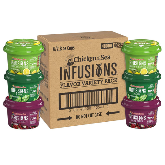 Chicken Of The Sea Infusions Tuna, 3 Flavor Variety Pack, 2.80-Ounce Cups (Pack Of 6)