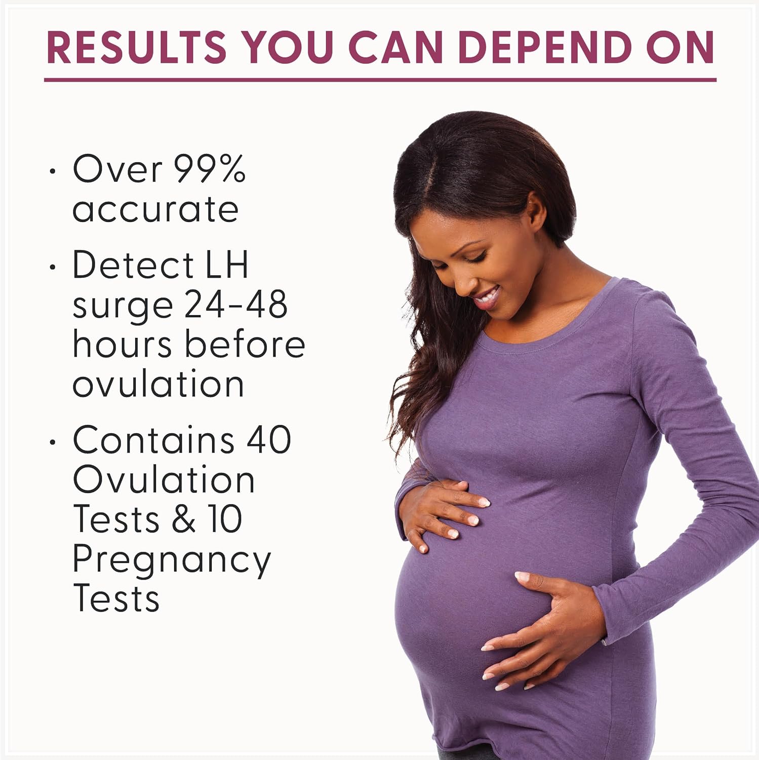 Fairhaven Health Bfp Kit - 40 Ovulation And 10 Pregnancy Test Strips β Monitor Lh And Hcg Levels- Early Detection At Home For Women Trying To Get Pregnant - Made In North America