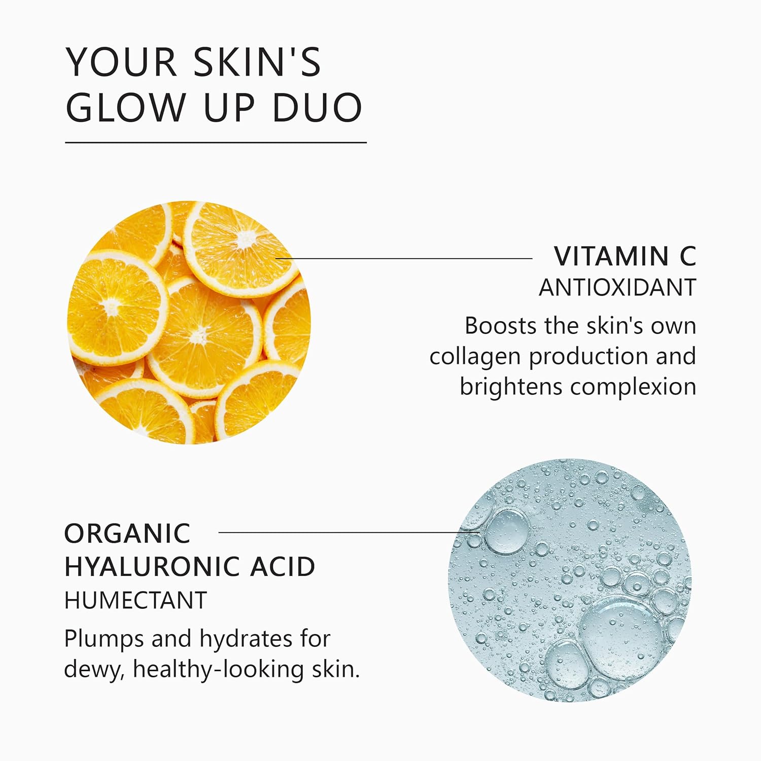 Asterwood Hyaluronic Acid Serum + Vitamin C Serum (8 Oz Each) : Beauty & Personal Care