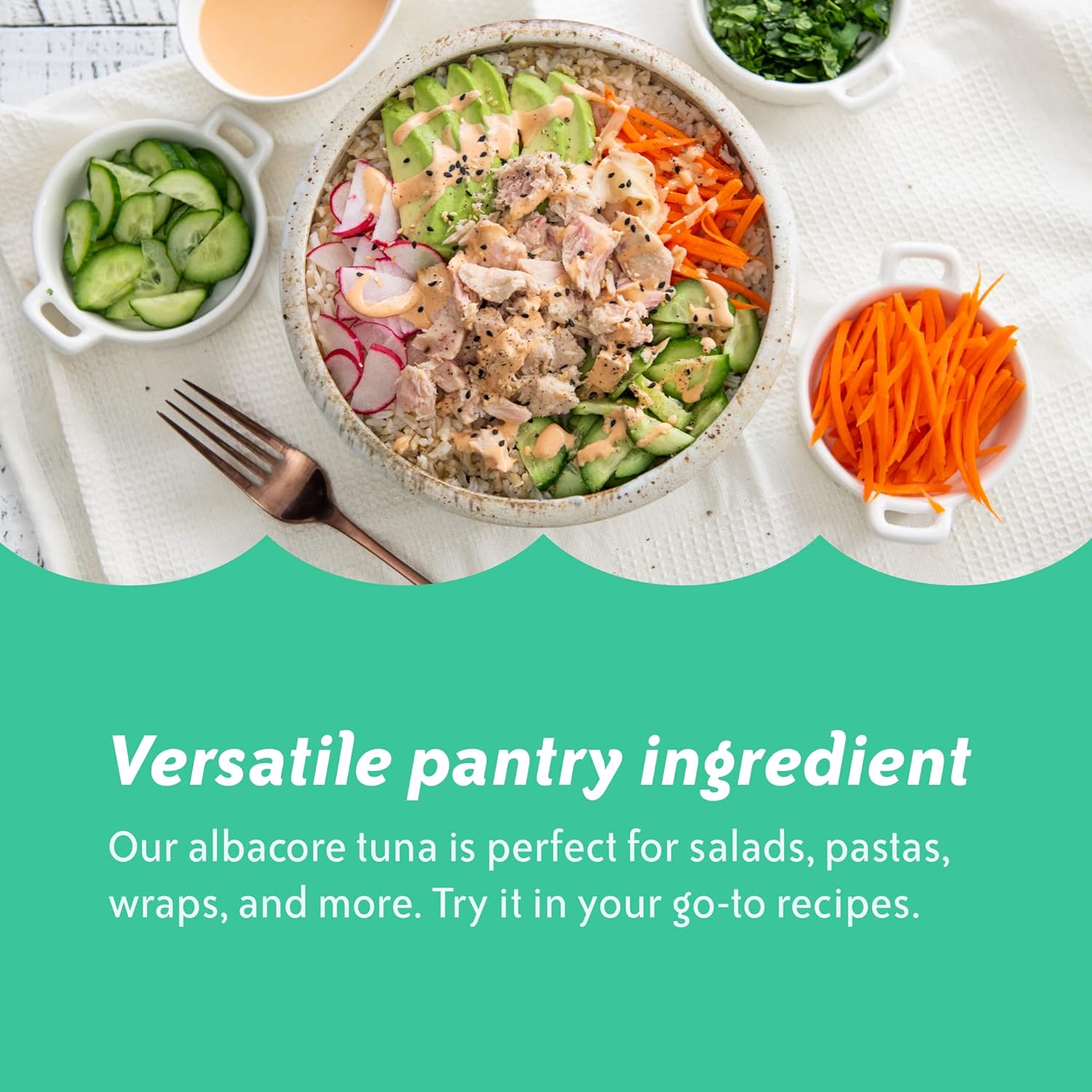 Chicken of the Sea Solid White Premium Albacore Tuna in Water, Low Sodium, Wild Caught Tuna, 5 oz. Can (Pack of 12) : Grocery & Gourmet Food