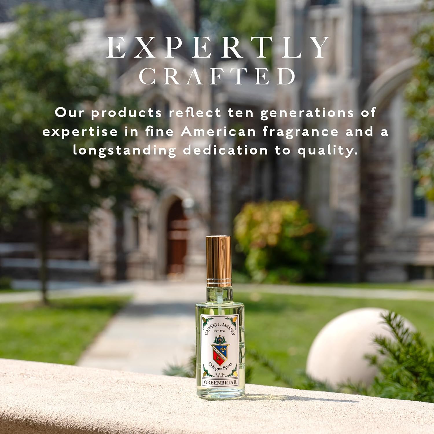 Caswell-Massey Gold Cap Greenbriar Cologne Spray, Scents Of Sage, Patchouli, Mandarin & Vetiver, Fragrance For Men, Made In The Usa, 8 Oz : Beauty & Personal Care