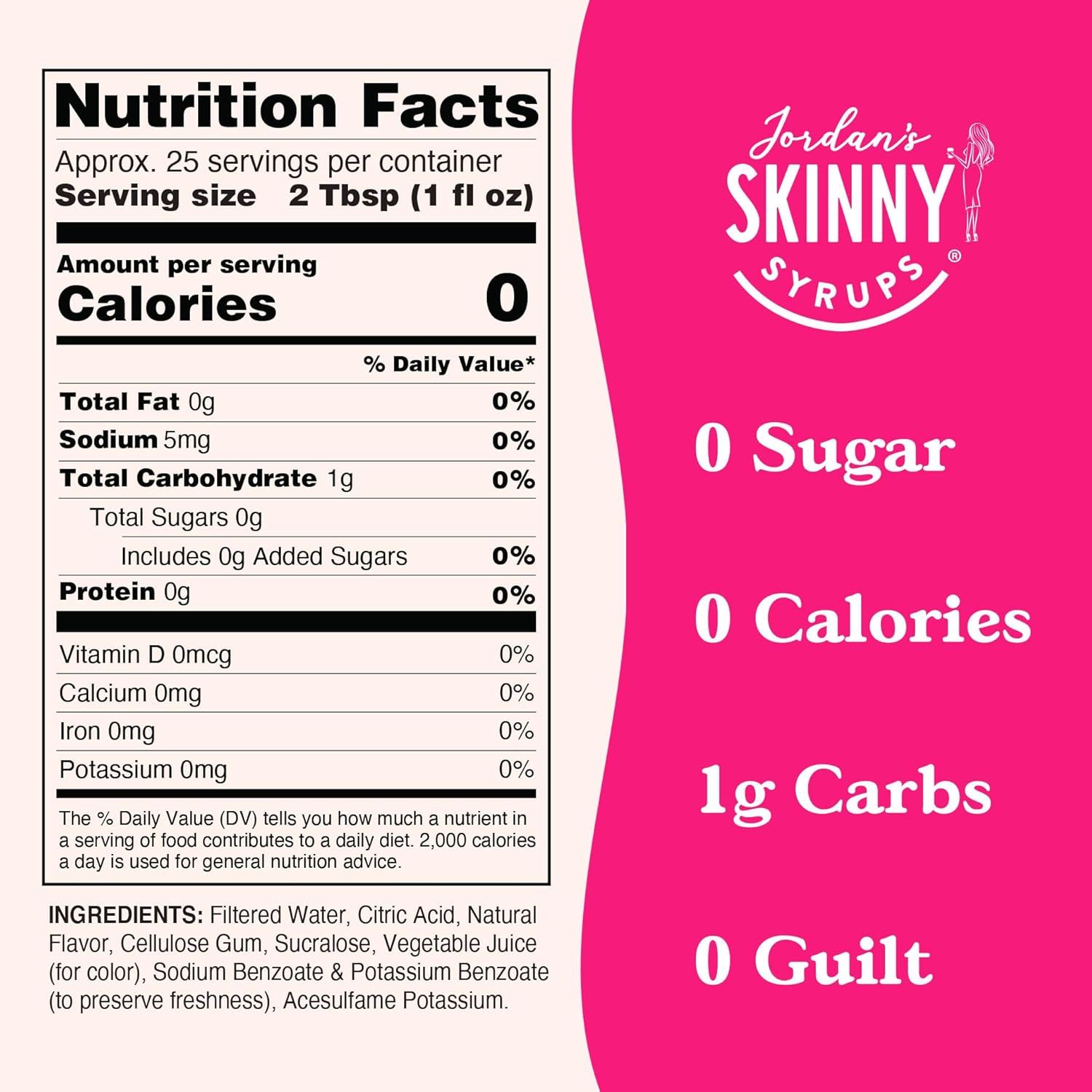Jordan’S Skinny Mixes Sugar Free Syrup – Love Potion Flavor, Keto, Low Carb, Zero Calorie, Gluten-Free, Fruit Water Enhancer & Drink Mix For Iced Tea, Lemonade, Cocktails, 25.4 Fl Oz (Sour Watermelon)