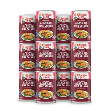 Chicken Of The Sea Pink Salmon, Canned Salmon, Wild Caught, 14.75-Ounce Cans (Pack Of 12)