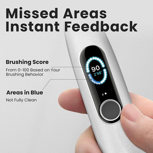 Oclean X Pro Elite, Smart Mute Sonic Electric Toothbrush, 4 Modes With Whitening, Quick Charge For 35 Days, Ipx7 – Grey