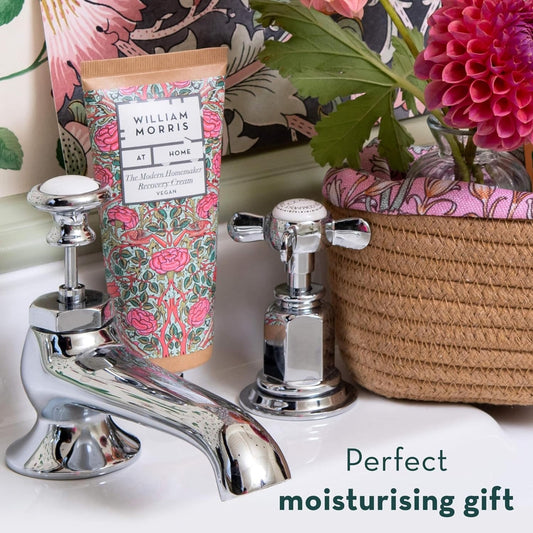 William Morris At Home Hand Recovery Cream 100Ml, Scents Of Wild Flowers And Citronella, Shea Butter, Beauty Gift For Her, Travel Size Hand Moisturiser, Cruelty Fand Vegan Friendly