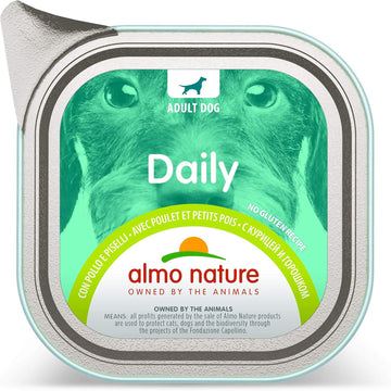 Almo Nature Daily Menu Dog No Grain Pate With Chicken And Peas, 100 G, Pack Of 32221