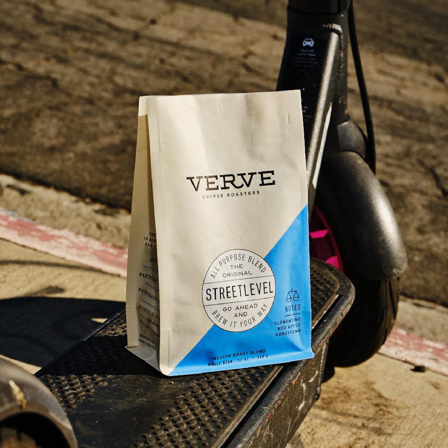 Verve Coffee Roasters Whole Bean Coffee Streetlevel Blend | Medium Roast, Brewed Or Espresso, Direct Trade, Resealable Pouch | Enjoy Hot Or Cold Brew | 12Oz Bag