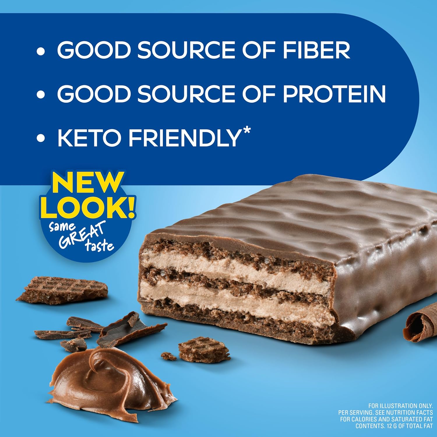 Atkins Chocolate Crème Protein Wafer Crisps, Protein Dessert, 4G Net Carb, 1G Sugar, High In Fiber, Keto Friendly, 5 Count : Grocery & Gourmet Food