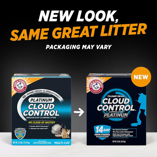 Arm & Hammer Cloud Control Platinum Clumping Cat Litter 37Lb