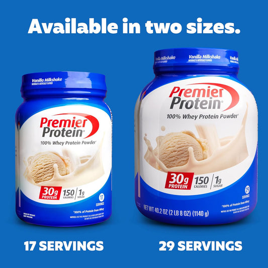Premier Protein Indulgence Protein Powder, 30G Protein, 3G Sugar, Salted Caramel Truffle, 17 Servings