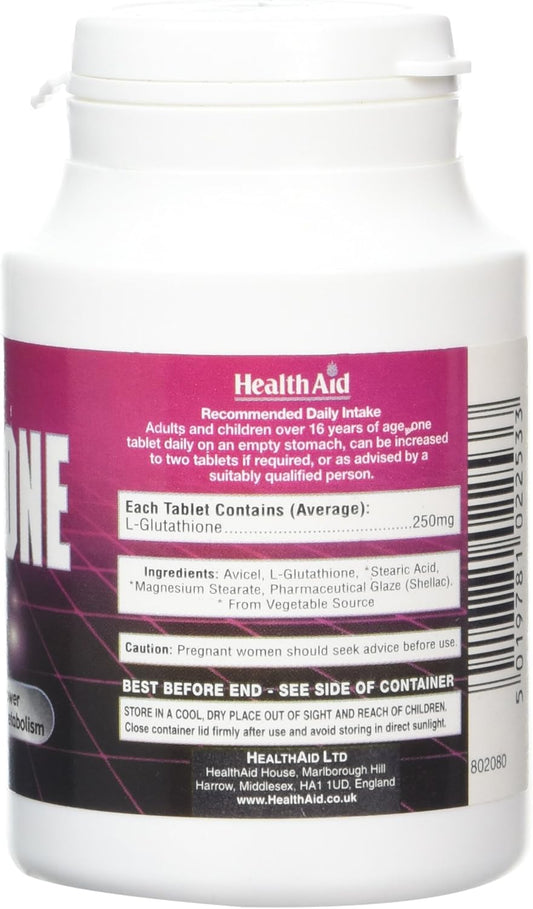 Healthaid L-Glutathione 250Mg - 60 Tablets