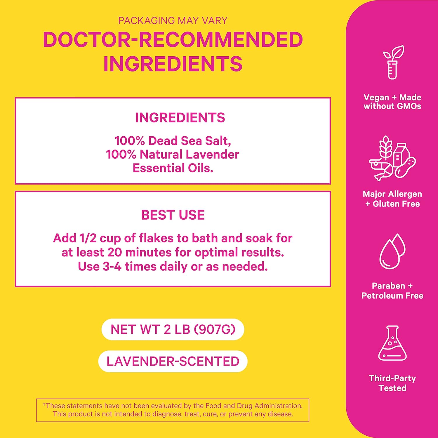 Pink Stork Menopause Flakes: Relaxing Lavender Scented Bath Salts for Women, Pure Magnesium from The Dead Sea, Supports Hormone Balance, Women-Owned, 2 Lbs : Health & Household