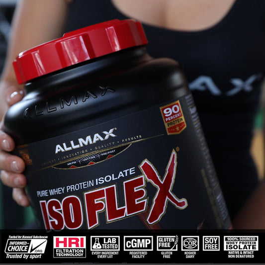 Allmax Isoflex Whey Protein Isolate, Vanilla - 2 Lb - 27 Grams Of Prot