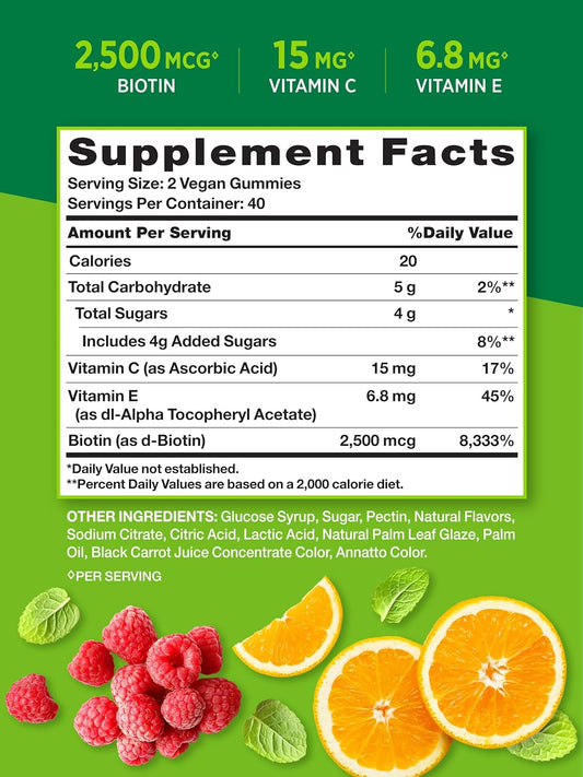 Nature'S Truth Hair, Skin, And Nails Gummies | With Biotin | 140 Count | Fruit Flavor | Vegan, Non-Gmo And Gluten Free Vitamin For Men And Women