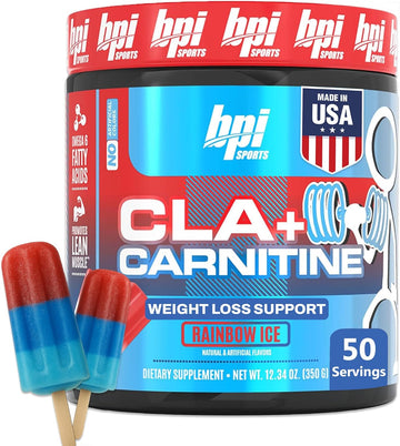 Bpi Sports Cla + Carnitine Powder – Non Stimulant Fat Burner For Weight Loss, Metabolism & Lean Muscle – Caffeine Free – Fruit Punch – 50 Servings – 12.34 Oz