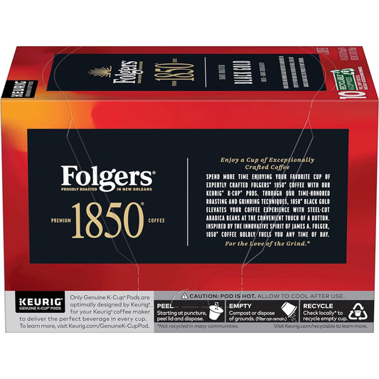 1850 Dark Roast K-Cup Pods For Keurig Brewers Coffee, Black Gold, 10 Count (Pack Of 6)