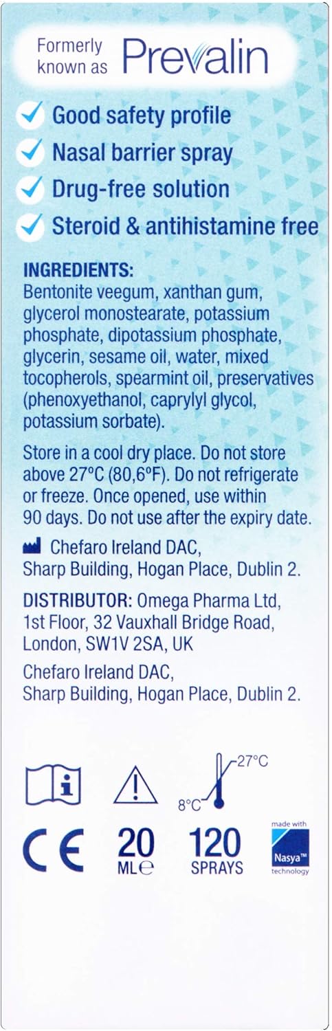 Becodefence Nasal Spray - AllergyHay Fever Defence from the First Signs of Symptoms - Gets to Work in 3 Minutes NonDrowsy 120 Sprays, 20 ml (Pack of 1) : Amazon.co.uk: Health & Personal Care