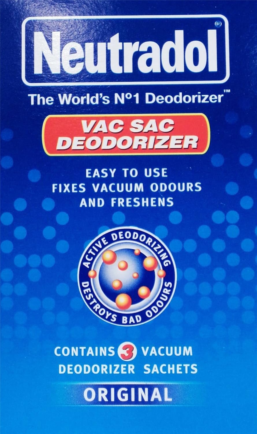 Two Packs Of Neutradol Vac Sac Original 3 Sachets