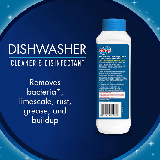 Glisten Dishwasher Magic And Washer Magic, Value Pack, 12 Fl. Oz. Bottle Of Each
