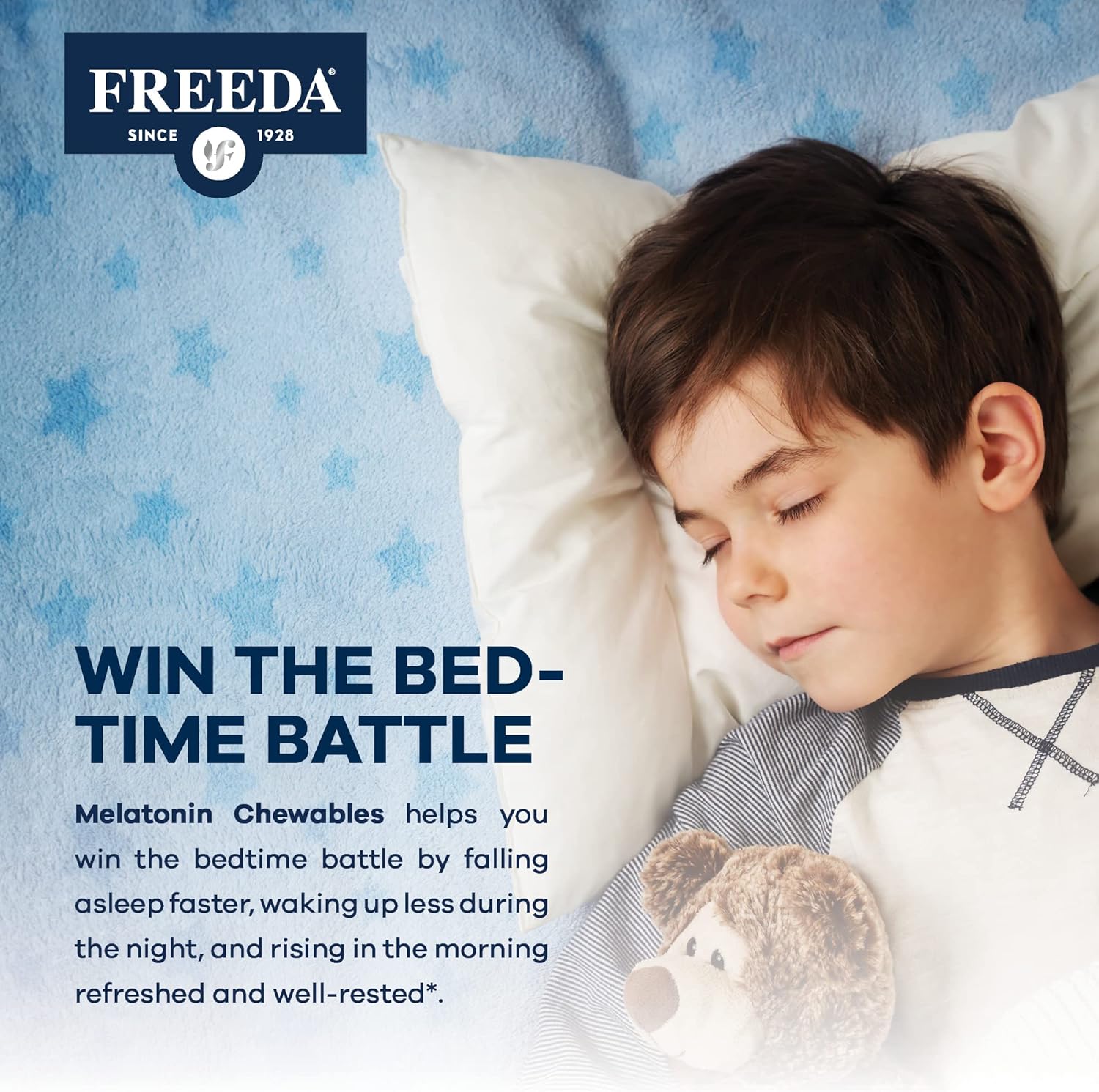 Freeda Melatonin 2Mg Sugar-Free Chewables – Natural Sleep Aid For Adults & Kids – Vegan, Kosher, Gluten-Free, Non-Gmo, Easy Bedtime Support – 60 Tablets : Health & Household