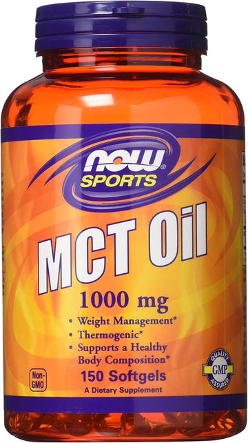 Now Foods Mct Oil Softgels, 1,000 Mg, 150 Count (Pack Of 2)