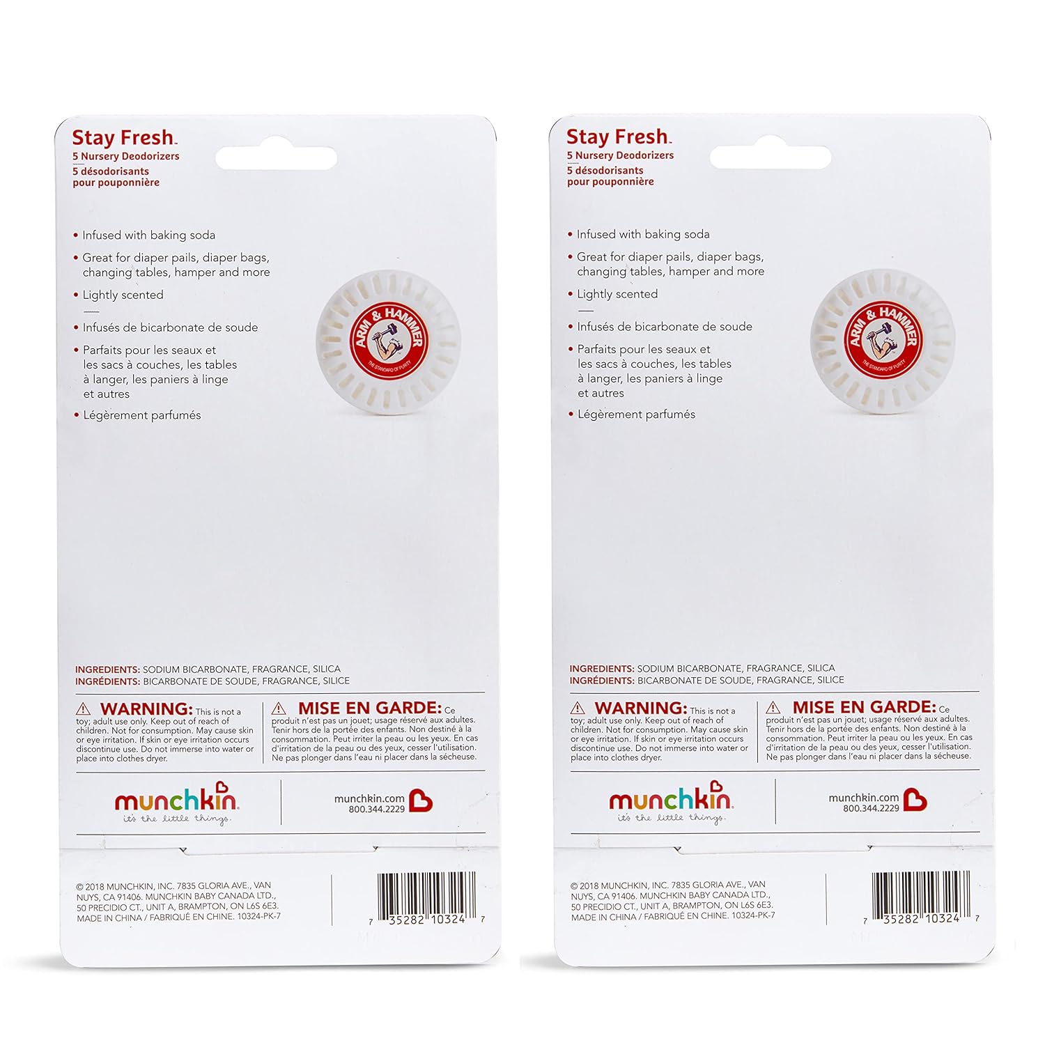 Munchkin® Arm & Hammer Nursery Fresheners, Assorted Scents of Lavender or Citrus, 10 Count : Baby