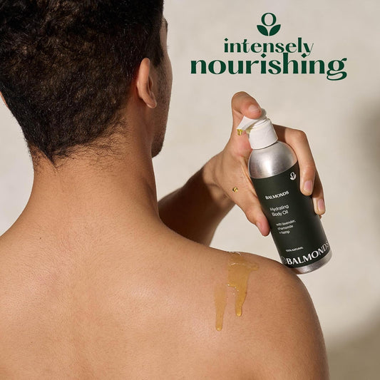 Balmonds Hydrating Body Oil 200Ml - 100% Natural, Suitable For Sensitive, Dry Or Rough Skin - Massage, Baby