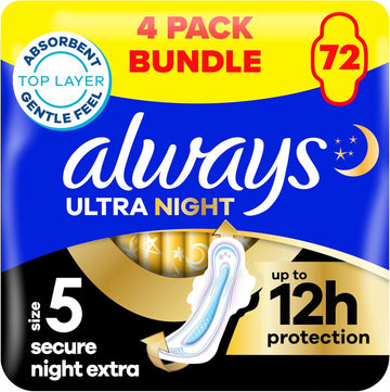Always - 16X Ultra Sanitary Pads Secure Night Extra With Wings - 1 Piece