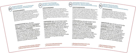 Vitalis Marine Algae Flakes Large 250G Fish Food