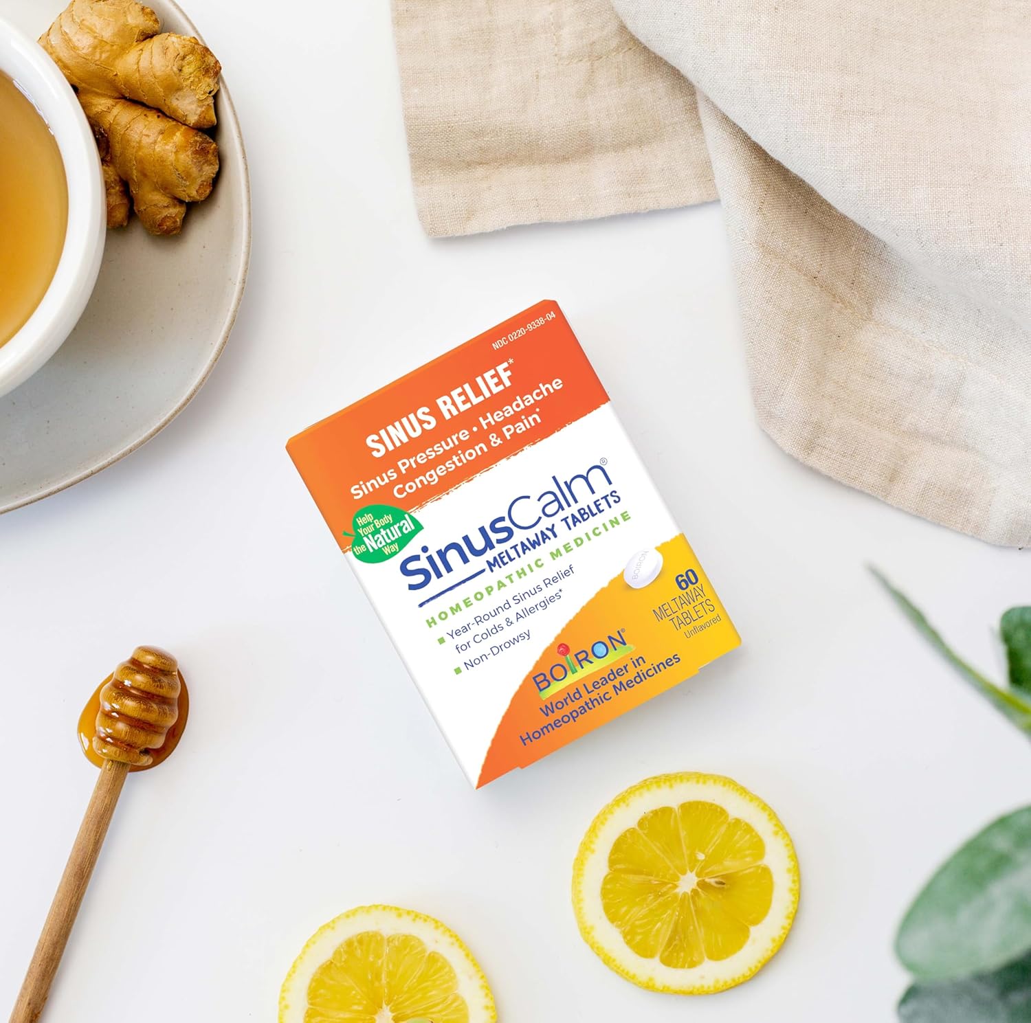 Boiron Sinuscalm Tablets For Sinus Pain Relief, Runny Nose, Congestion, Sinus Pressure, Headache - 120 Count