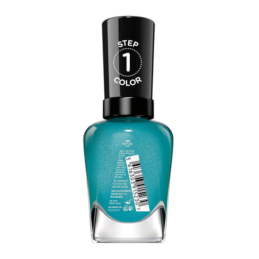 Sally Hansen Miracle Gelā¢, Neons Sea-Riously Cool, Long Lasting, Gel-Like Formula, No Uv Lamp Needed, Blue Nail Polish