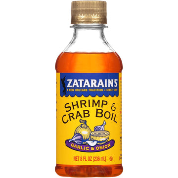 Zatarain'S Garlic & Onion Shrimp & Crab Boil, 8 Fl Oz (Pack Of 12)