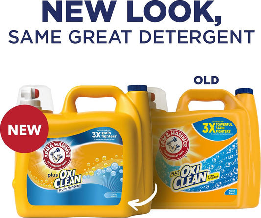 Arm & Hammer Liquid Laundry 166.5Oz Fresh Scent Plus Oxiclean