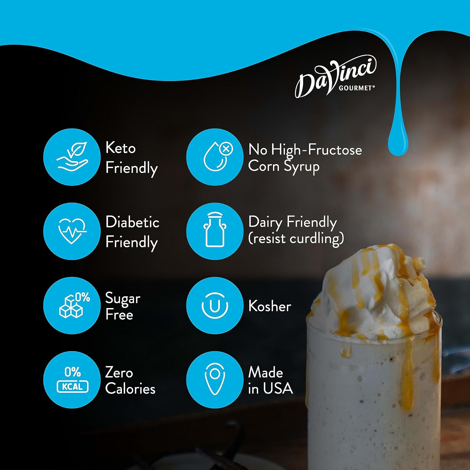 Davinci Gourmet Sugar-Free Sweetener Syrup, 25.40 Fl Oz (Pack Of 4)