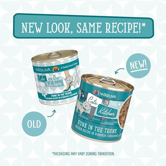 Weruva Cats In The Kitchen, Funk In The Trunk Wet Cat Food, 10Oz Can (Pack Of 12)