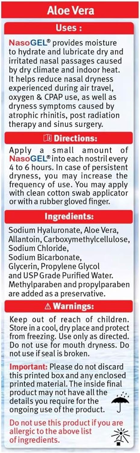 Neilmed Nasogel For Dry Noses 1 Oz (Pack Of 3)