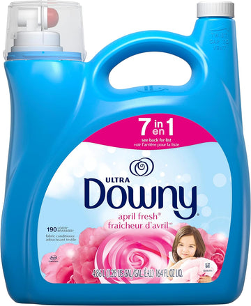 Downy April Fresh Liquid Fabric Conditioner (Fabric Softener), 164 Fl Oz, 190 Loads