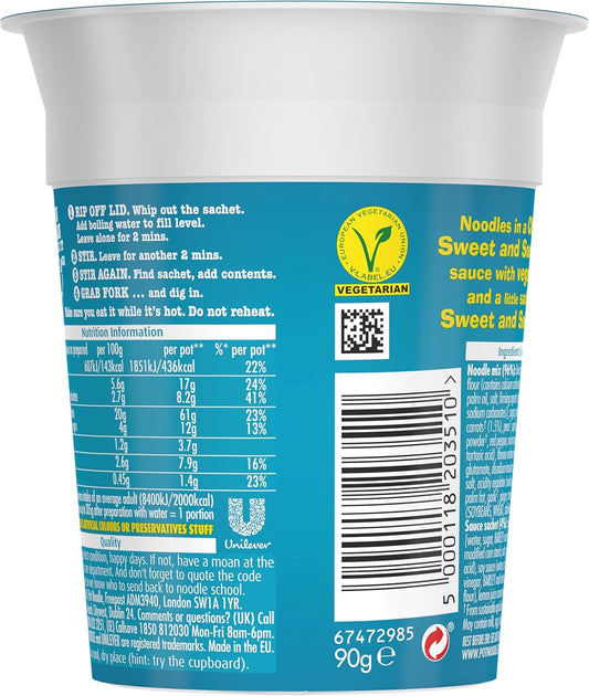 Pot Noodle King Sticky Rib, 114G