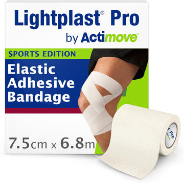 Lightplast Pro By Actimove Sports Edition Eab Tape With Light To Medium Support For Joints, 7.5 Cm X 6.8 M, White, 1 Roll