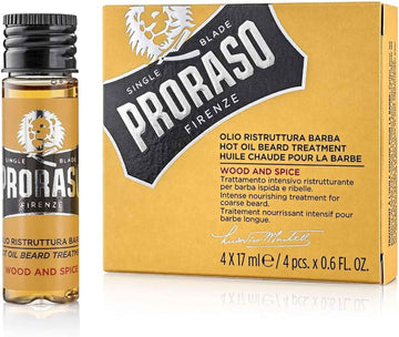 Proraso Hot Oil Beard Treatment Set , 0.6 Fl z (Pack of 1)