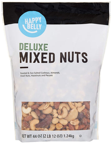 Amazon Brand - Happy Belly Deluxe Mixed Nuts, 44 Oz