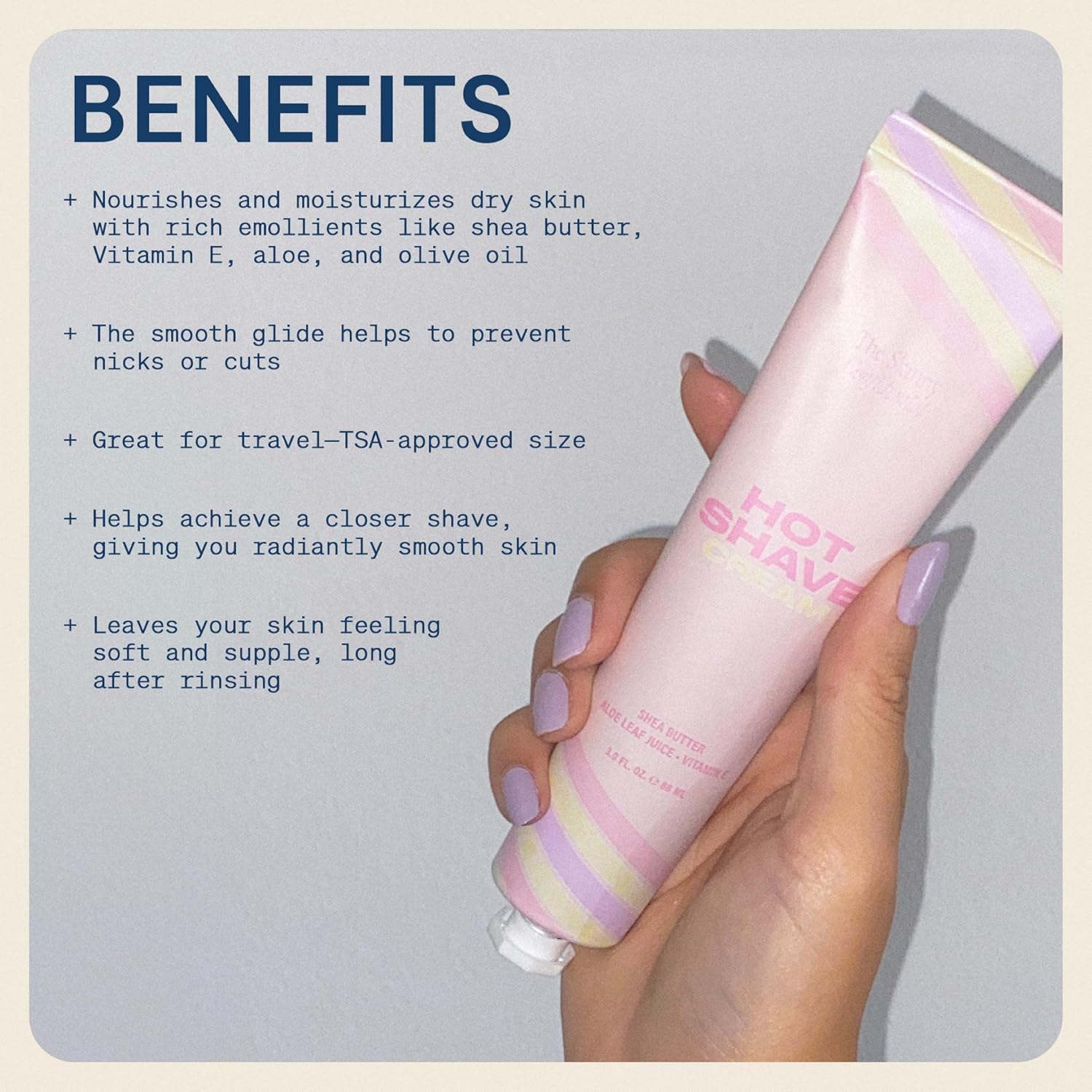 The Skinny Confidential Hot Shave Cream For Face & Body - Women’S Face Shaving Cream For Dermaplanning To Remove Facial Hair & Peach Fuzz - Nourishing & Moisturizing With Shea Butter, Aloe & Vitamin E : Beauty & Personal Care