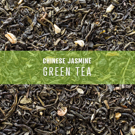Elevate Tea Chinese Jasmine Tea - Loose Leaf Green Tea, Medium Caffeine, 3 Oz Pouch - 30 Cups, Hot & Iced Tea, No Artificials, Unsweetened Jasmine Tea Loose Leaf