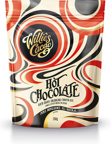 Willie'S Cacao - Hot Chocolate - 52% Cacao - 250G - Rich Dark Drinking Chocolate With Honeyed Notes - Vegan