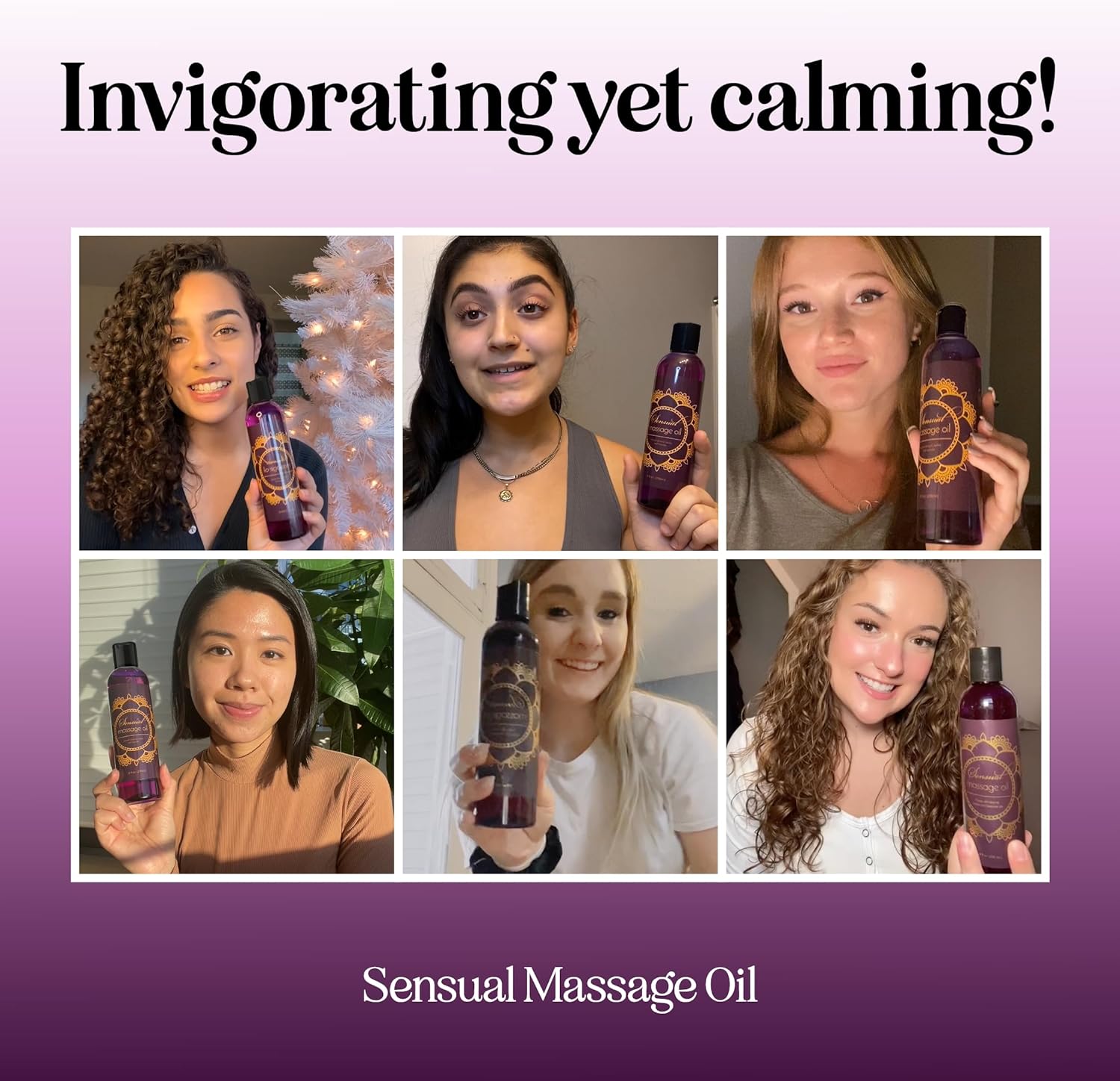 Aromatherapy Sensual Massage Oil for Couples - Relaxing Full Body Mass