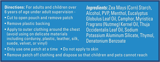 Vicks Children'S Vapopatch, Wearable Mess-Free Aroma Patch, Soothing & Comforting Non-Medicated Vicks Vapors, For Children Ages 6+, 5Ct Z 2 (10 Total)