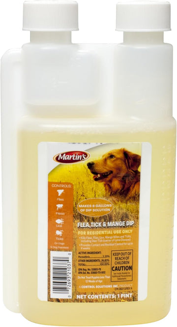 Flea, Tick and Mange Dip 1 Pint : Pet Flea Control Shampoos : Pet Supplies